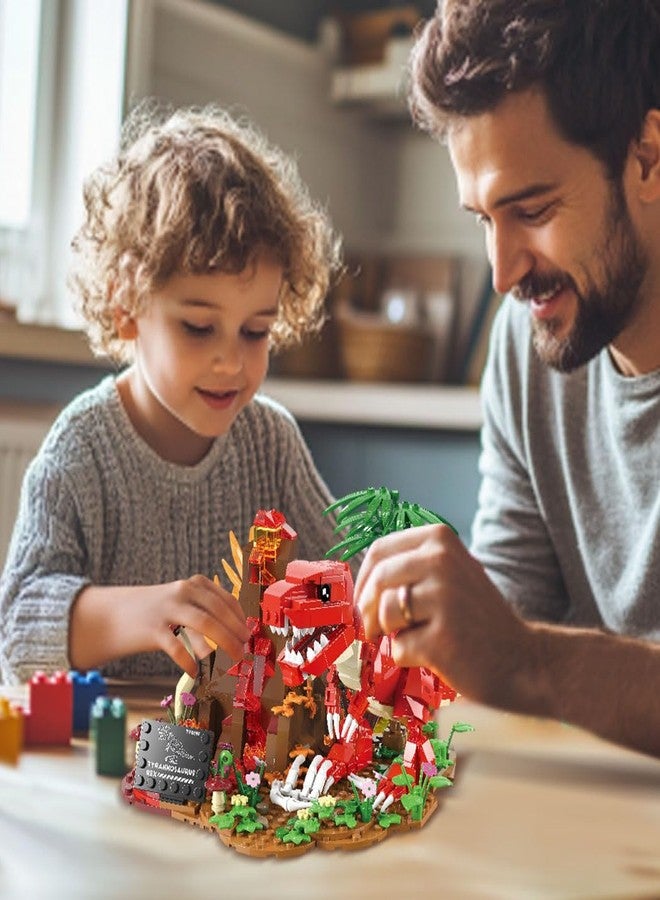 Mov stone Dinosaur World T-Rex Building Set- Compatible with Lego Sets for Boys 8-14, Jurassic Volcano Era Building, Birthday Gift Set for Boys & Girl (559 Pcs) - Image 5