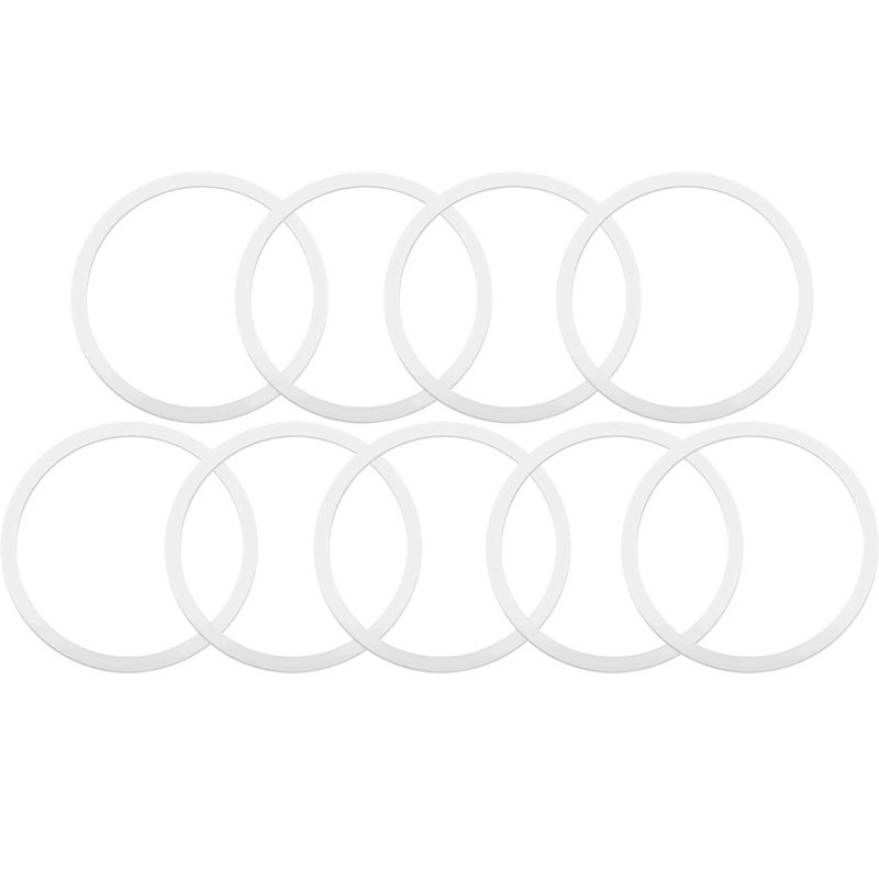 Zonon 9 Pieces Replacement Gasket Compatible with Wide Mouth Bottle Flip Lid Cap Silicone Replacement Gasket Seals 2 Inch Inner Diameter - Image 1