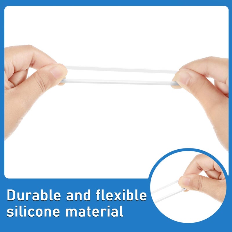 Zonon 9 Pieces Replacement Gasket Compatible with Wide Mouth Bottle Flip Lid Cap Silicone Replacement Gasket Seals 2 Inch Inner Diameter - Image 2