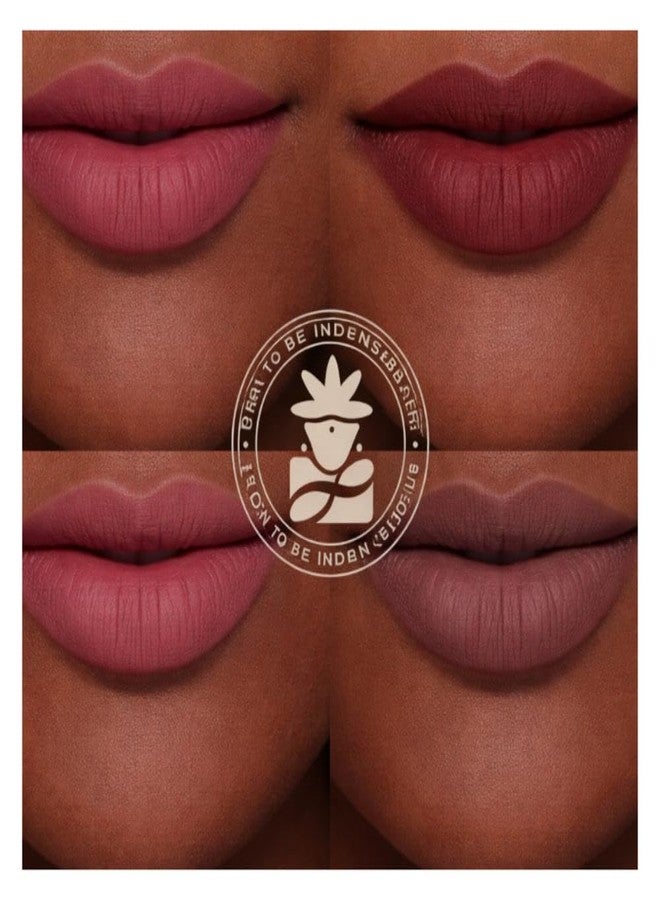 BOBI 4 in 1 Stackable Matte Liquid Lip Colour | Long-Lasting Liquid Lipstick | Lightweight & Transferproof, Smudgeproof | Hydrating Formula | Enriched With Vitamin E and Apricot Oil (8ml, Gossip Girl) - Image 4