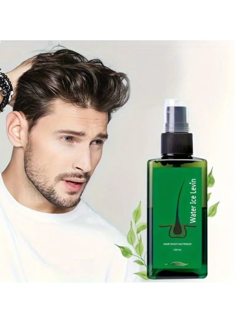 Water Ice Levin - Revitalize Thin Hair with Men's Dense Essential Oil Hair Care Serum - Natural Plant Ingredients for Thicker-Looking Hair - Image 1
