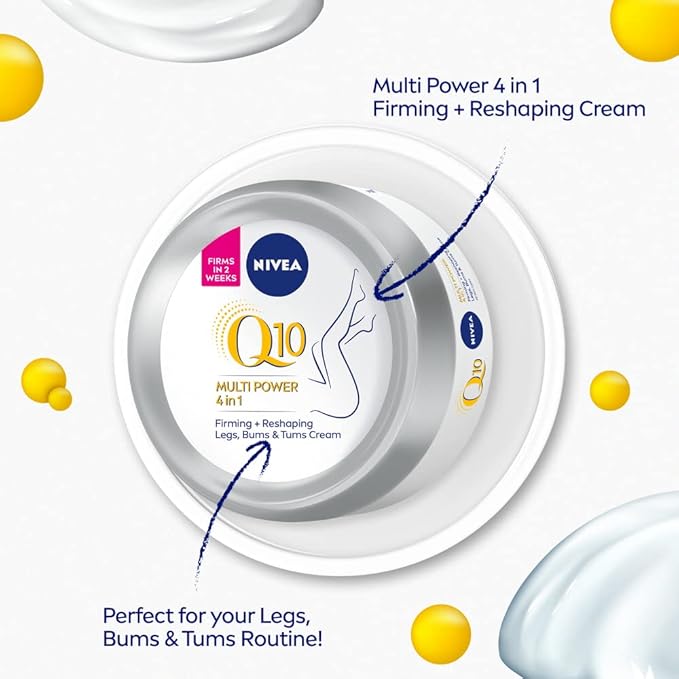 NIVEA Q10 Firming Body Cream 300ml Hydrating Firming Body Lotion with Powerful CoQ10 to Firm the Skin All Body Moisturiser for Beautiful Looking Skin - Image 2