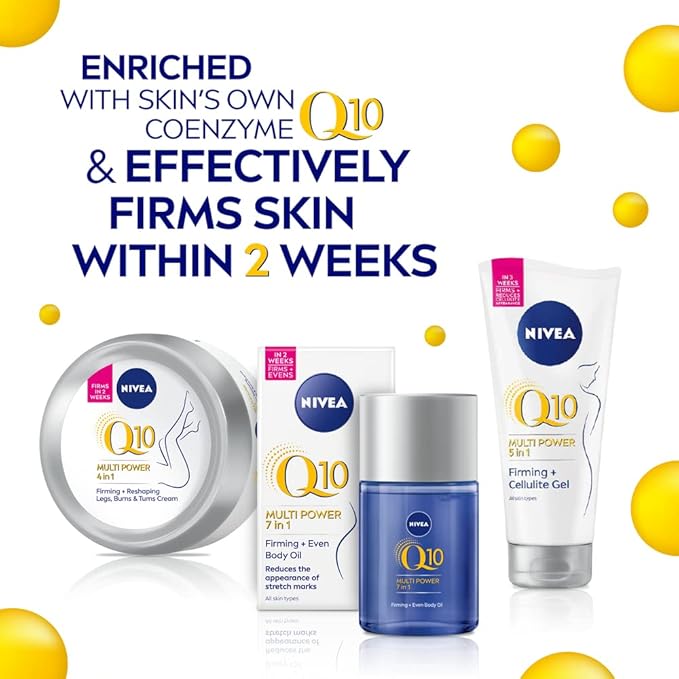 NIVEA Q10 Firming Body Cream 300ml Hydrating Firming Body Lotion with Powerful CoQ10 to Firm the Skin All Body Moisturiser for Beautiful Looking Skin - Image 5