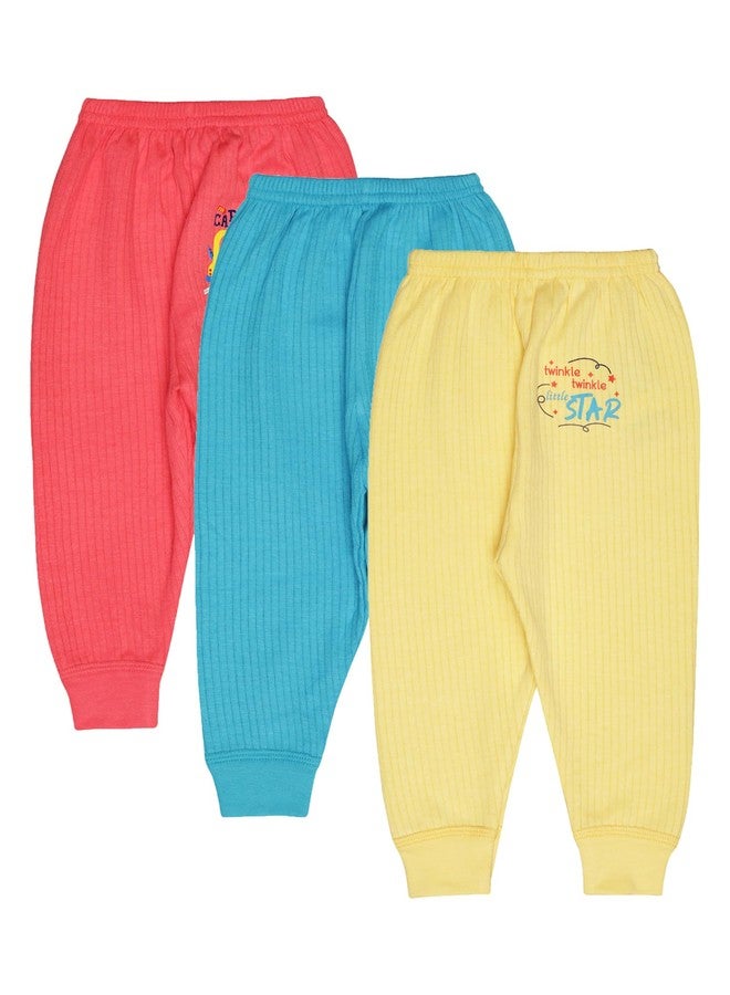 BODYCARE Unisex Baby Thermal Bottom Pack of 3 - Assorted - Image 1