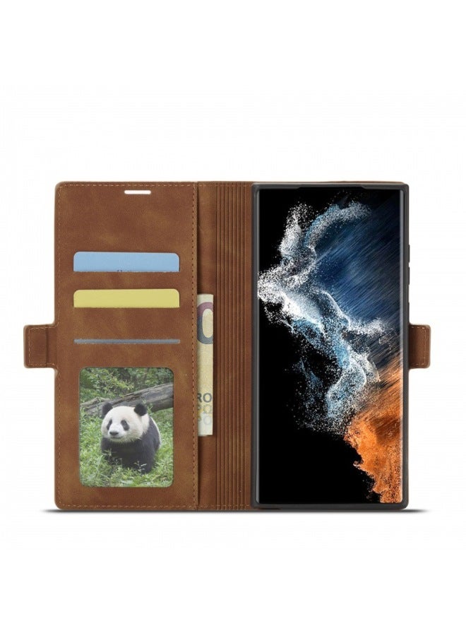 For Samsung A55 Mobile Phone Case A82 5G Wallet Skin Feeling A02S(164)/M02S Flip Leather Case A53 5G-Color:Black-Exterior Dimension:A51 5G  - Image 4