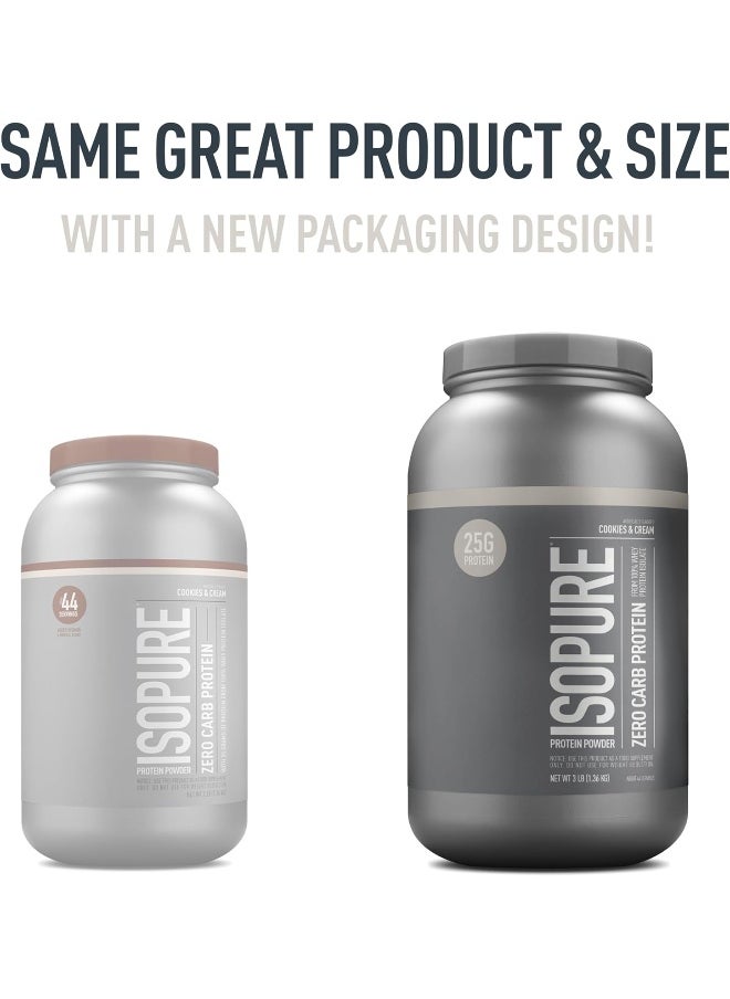 Isopure Isopure Zero Carb Whey Protein Isolate Powder With Vitamin C And Zinc For Immune Support 3 Lbs, 41 Servings 1.36 Kg  - Image 5