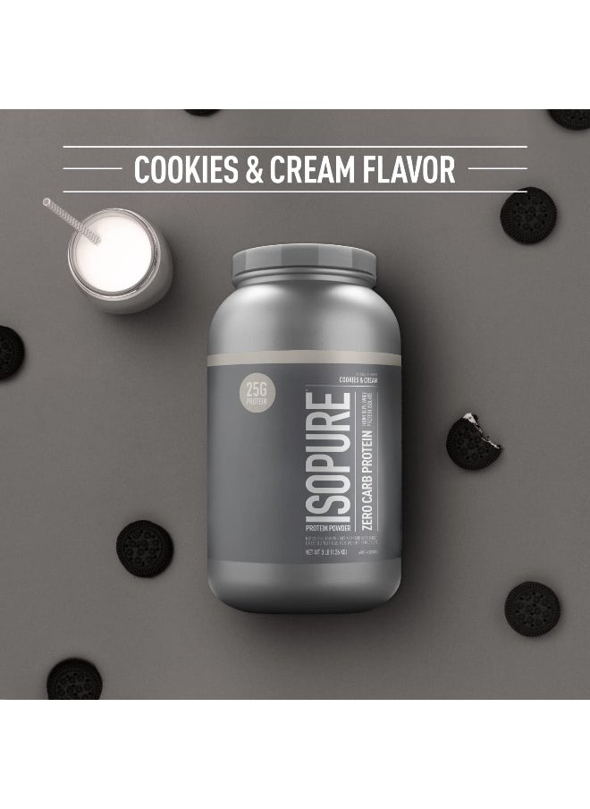 Isopure Isopure Zero Carb Whey Protein Isolate Powder With Vitamin C And Zinc For Immune Support 3 Lbs, 41 Servings 1.36 Kg  - Image 4