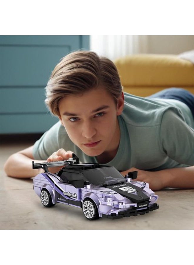 Building Blocks Sports Racing Car Toy Set, C2164-4, 312 Pieces - Image 3