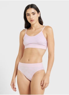 Heart Print Bralette & Brief Set
