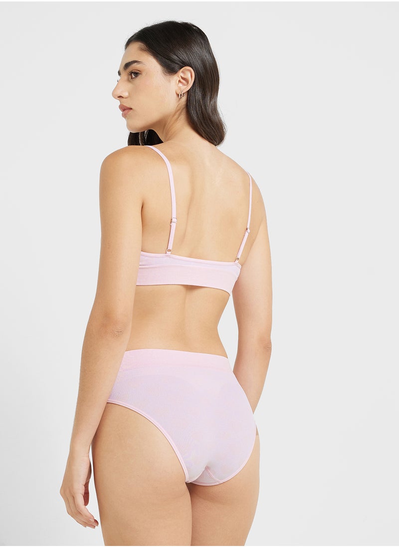 Ginger - Heart Print Bralette & Brief Set - Image 1