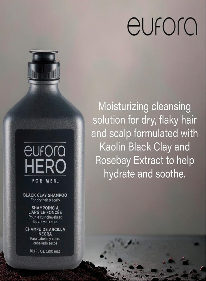 Eufora Hero For Men Black Clay Shampoo 10.1 oz - Image 4