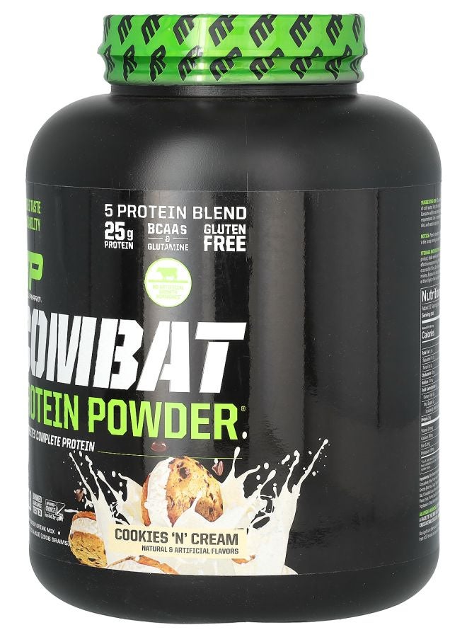 MusclePharm Combat Protein Powder Cookies 'N' Cream 4.2 lb (1906 g) - Image 2