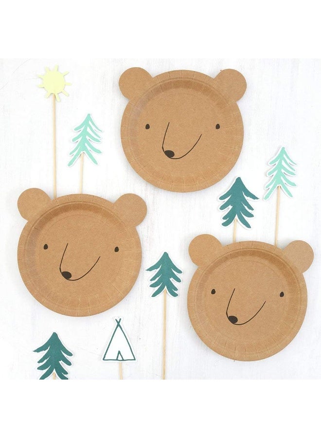 Meri Meri Meri Meri Bear Small Plates (Pack of 12) - Image 3
