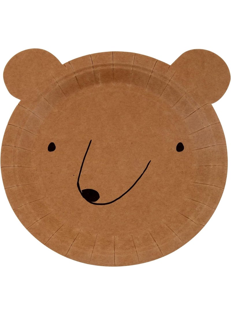 Meri Meri Meri Meri Bear Small Plates (Pack of 12) - Image 1