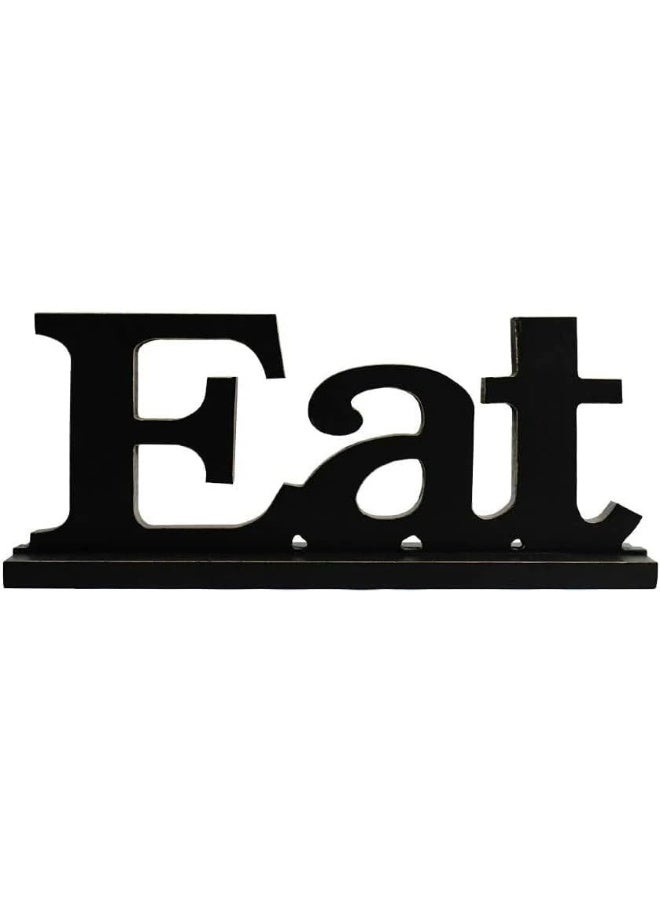 Horoof Home Horoof HomeÂ® Rustic â€œEATâ€ Wooden Riser  - Image 1