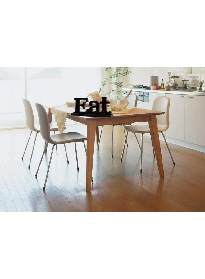 Horoof Home Horoof HomeÂ® Rustic â€œEATâ€ Wooden Riser  - Image 4