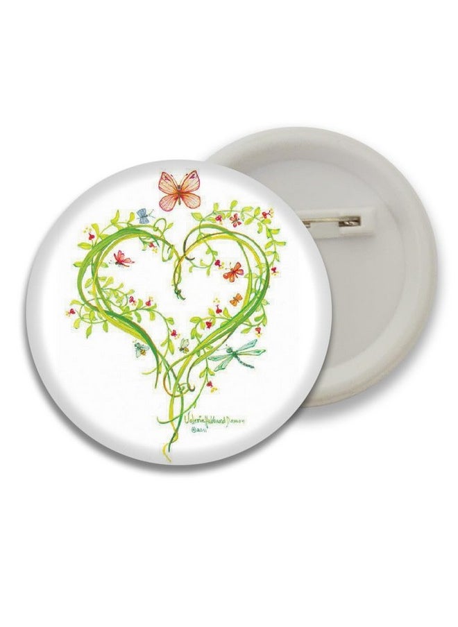 D2c D2C® Plastic Beautiful Designs Round Pin Button Badge - Perfect for Girls, Kids & Women Trendy Design Batches for Bags, Backpacks Ideal Birthday Gift, Party Favor Size 58mm Multicolor Pack of 5  - Image 2