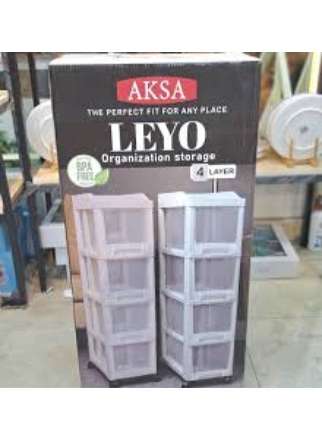 Aksa Leyo Storage Organizer White - Image 2