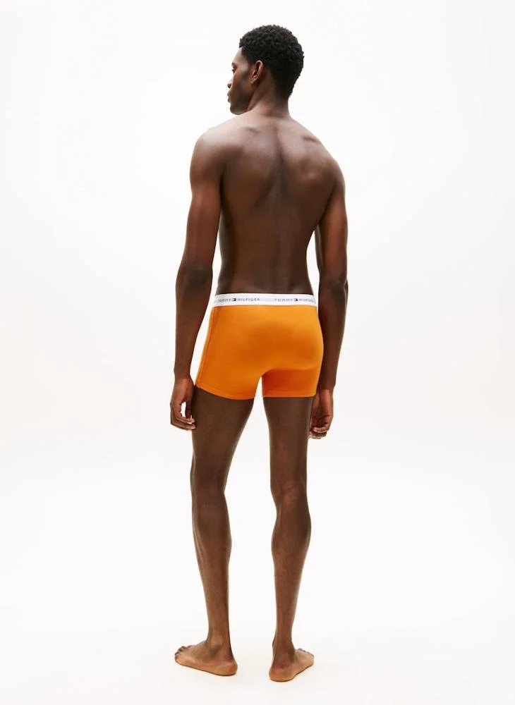 TOMMY HILFIGER  3-Pack Signature Repeat Logo Waistband Trunks for Men | Best Price UAE