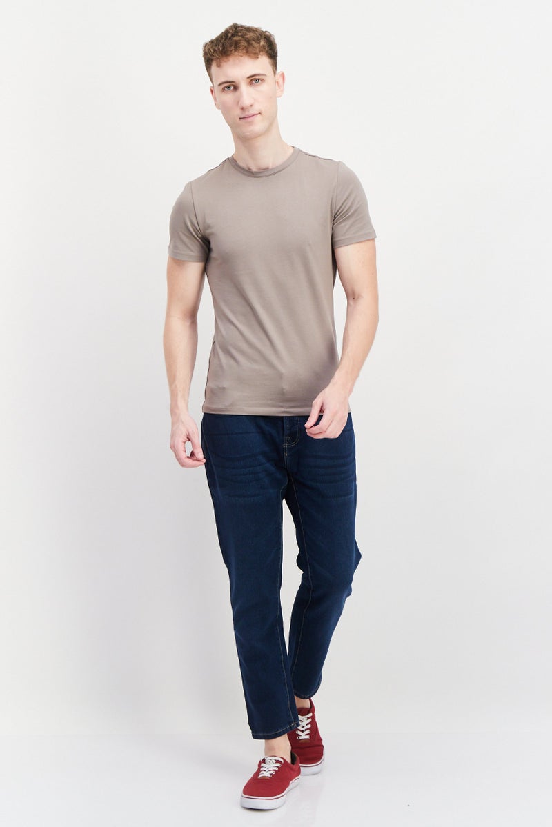 CROSSHATCH جينز ضيق للرجال، مغسول وقابل للتمدد، أزرق - Image 4