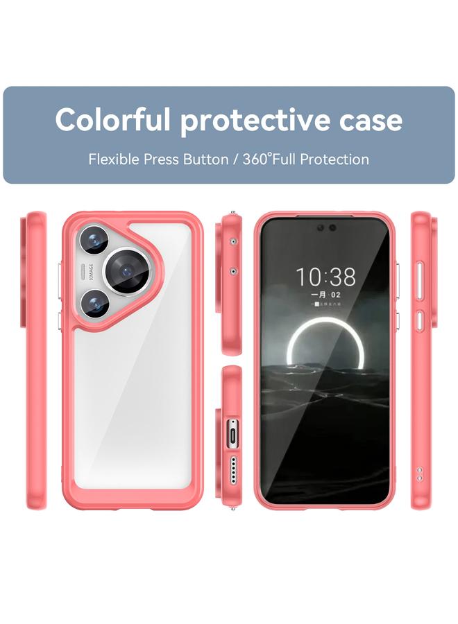 زبون جراب لهاتف Huawei Pura 70 Pro من سلسلة ملونة من الأكريليك + جراب هاتف TPU - Image 2