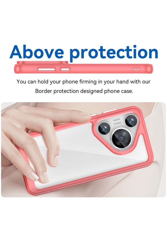 زبون جراب لهاتف Huawei Pura 70 Pro من سلسلة ملونة من الأكريليك + جراب هاتف TPU - Image 4