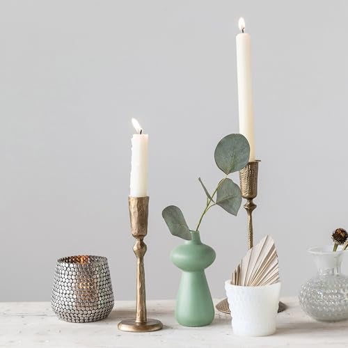 Creative Co-Op Hand-Forged Metal Taper, Antique Brass Finish Candle Holder - Image 5