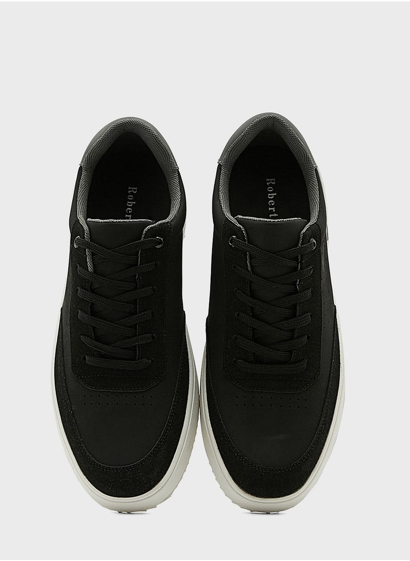 Robert Wood - Brogue Detail Casual Sneakers - Image 1