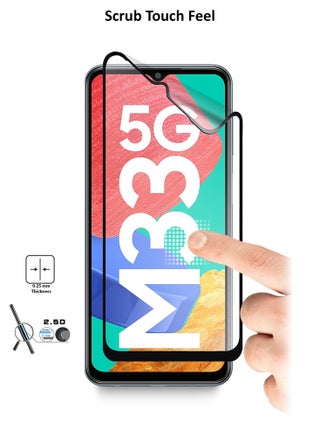 Samsung Galaxy M33 5G 6.6 Inch Matte Ceramics Full Coverage Screen Protector (MSCNMN) - Clear/Black - view 5