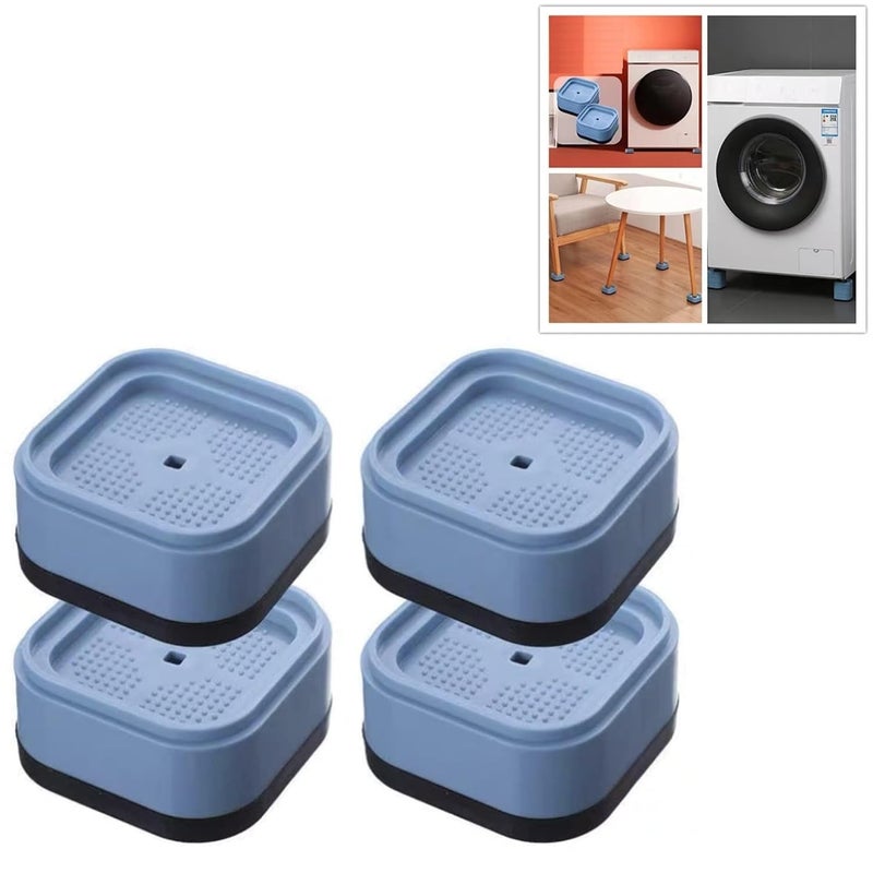 KitchEase Anti Vibration Pads for Washing Machine Shock Absorber Noise Cancelling Rubber Pads Washing Machine Feet Pads with Tread Grip Pack of 4 - Image 1