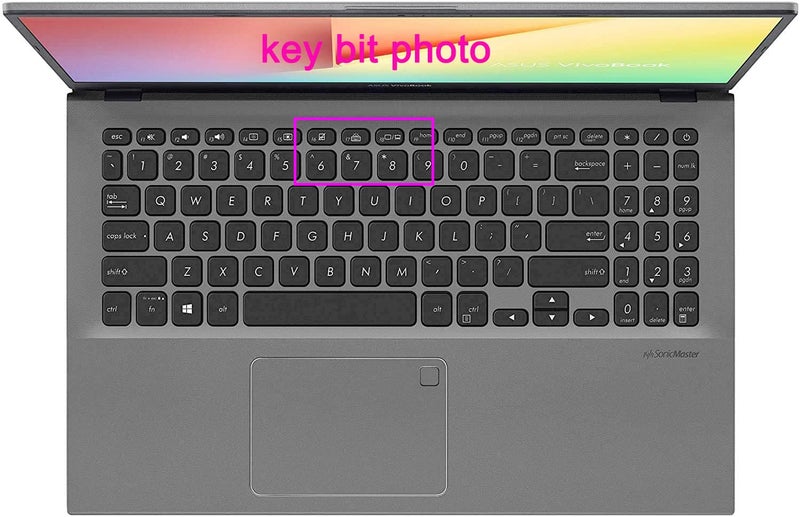 UHamn Keyboard Cover Compatible for 15.6" ASUS VivoBook 15 F515 F515JA F515EA M515 M515UA F512 F512FA F512JA F512DA,VivoBook 15 R564JA, VivoBook S15 S530UA S530UN S512, ASUS X509 X509FA Series (Blue) - Image 2