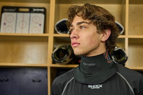 Shock Doctor Hockey Neck Guard Youth & Adult, Cut Resistant Protection, Hockey Gear - Image 2