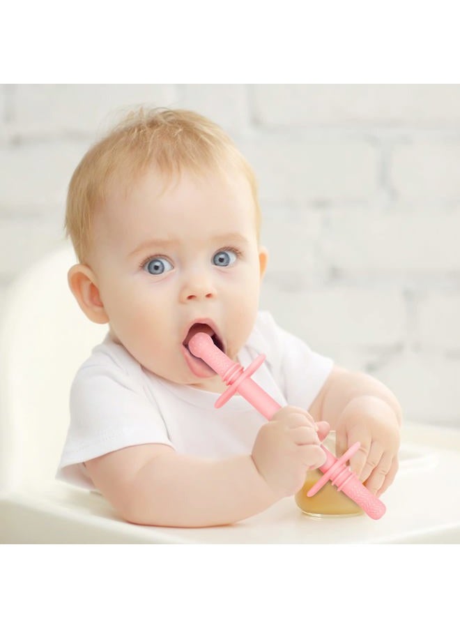Fu Store Hollow Teether Tube Chew Straw Toy for Infant Toddlers Silicone Tubes Teething Toys for Babies 3-12 Months BPA Free/Freezable/Dishwasher and Refrigerator Safe (5 Pack) - Image 5