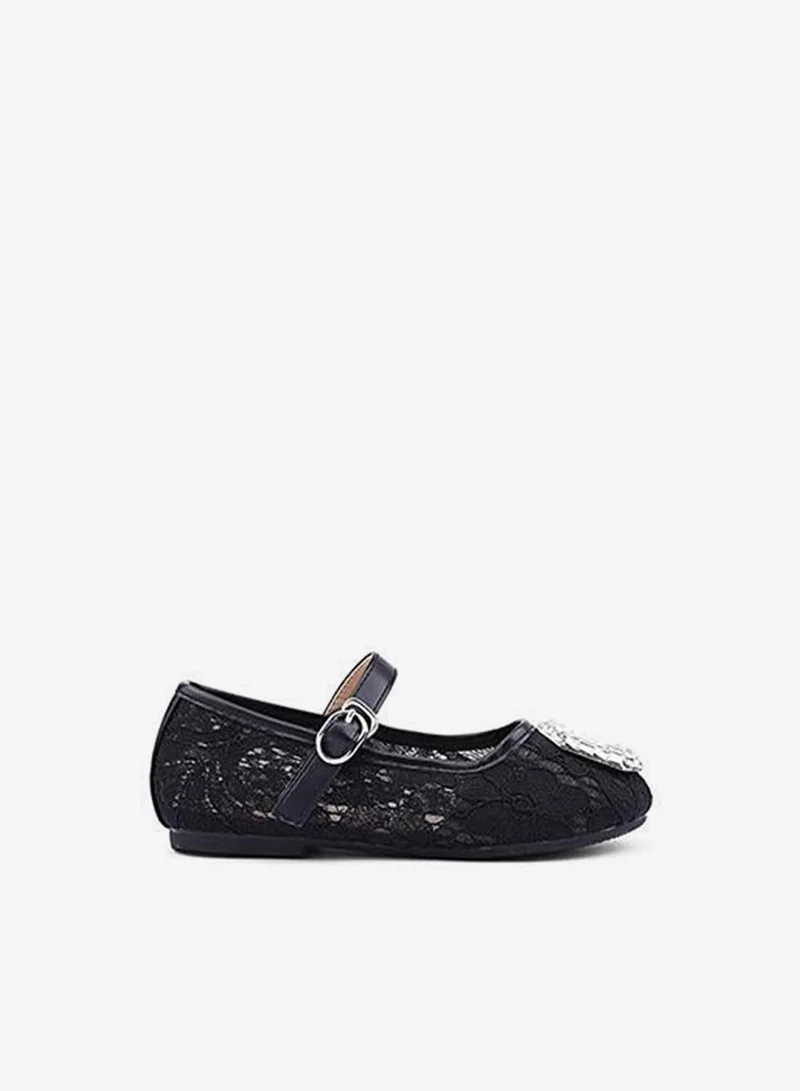 Cuple Girls Embellished Mary Jane Flats