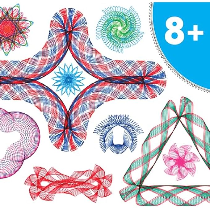 Spirograph SUPER 75-PIECE JUMBO KIT 50TH ANNIVERSARY EDITION - Image 5