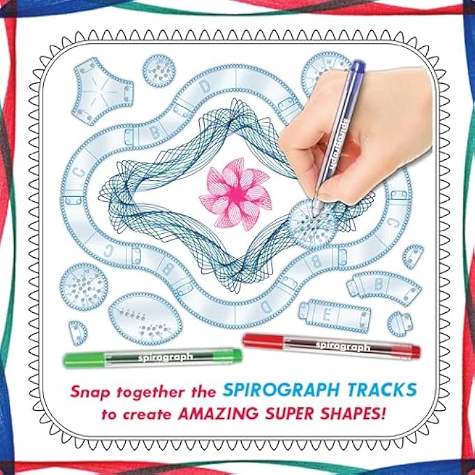 Spirograph SUPER 75-PIECE JUMBO KIT 50TH ANNIVERSARY EDITION - Image 4