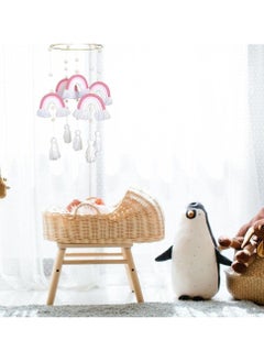Excefore Baby Wind Chimes,Mobile Baby Cot Mobile Wind Chime Rattle Toy Macrame Rainbow Nursery Hanging Bed Bell Gift for Baby Nursery, Home Decoration, Unique Wind Chimes  - Image 4