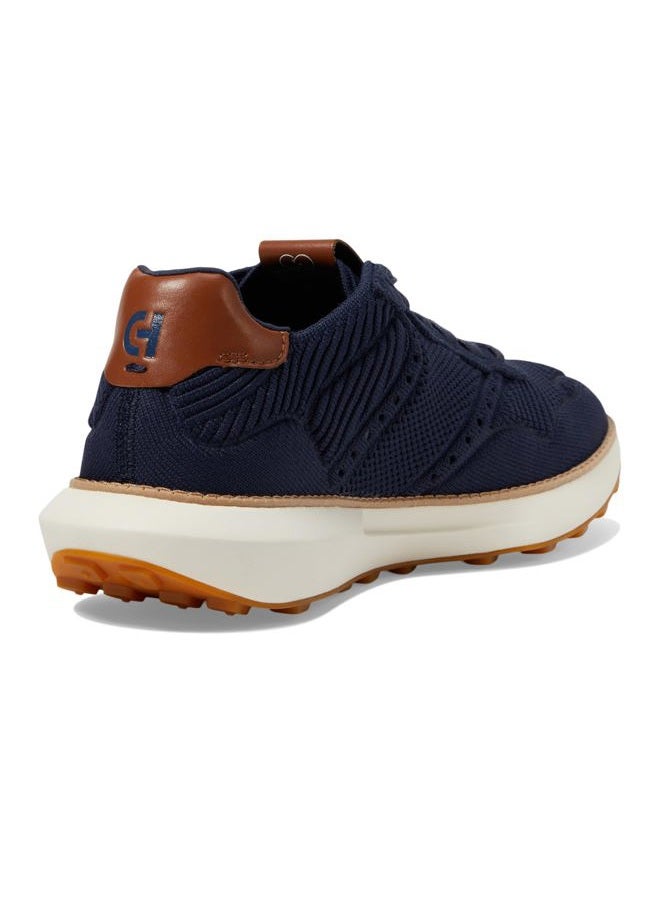 COLE HAAN Men's Grandpro Ashland Stitchlite Sneaker, Navy Blazer/British Tan/Ivory, 10 Wide - Image 5