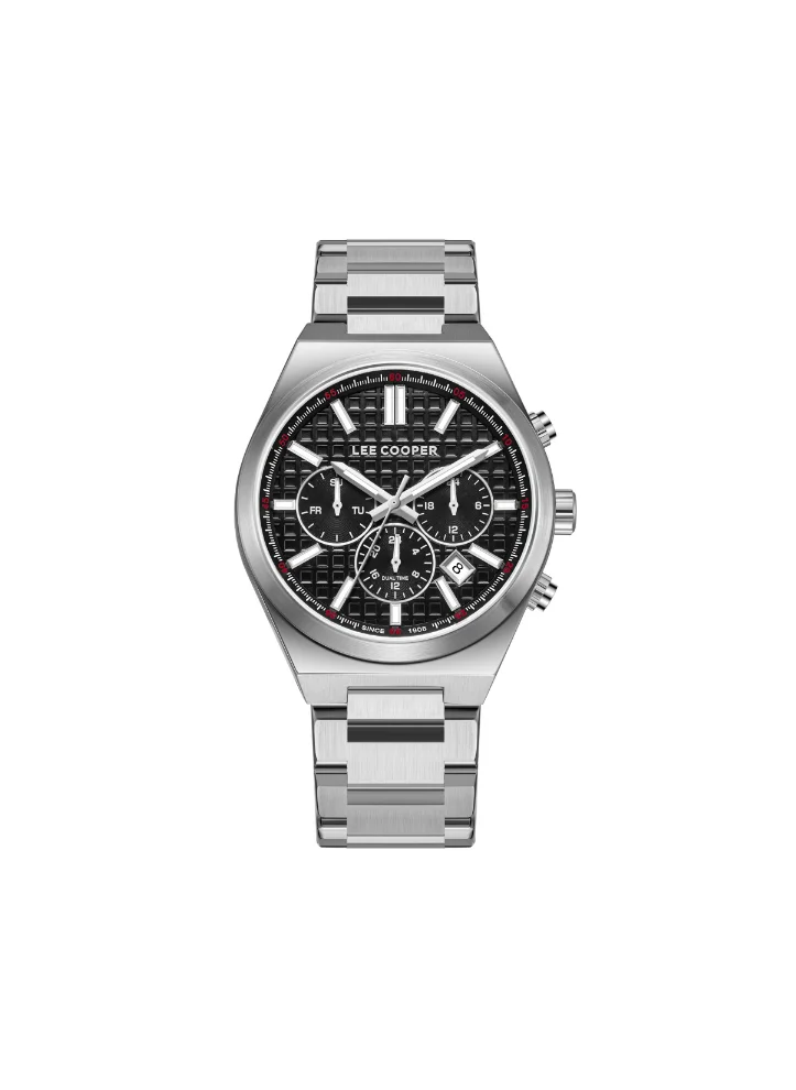 Lee Cooper Men's Multi Function Display Watch With Silver Metal Strap - LC08084.350