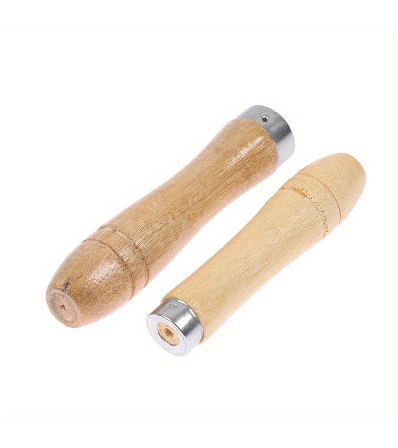 2pcs Large Wooden File Handles Smooth Hardwood Grip Durable Professional Tool - Image 2