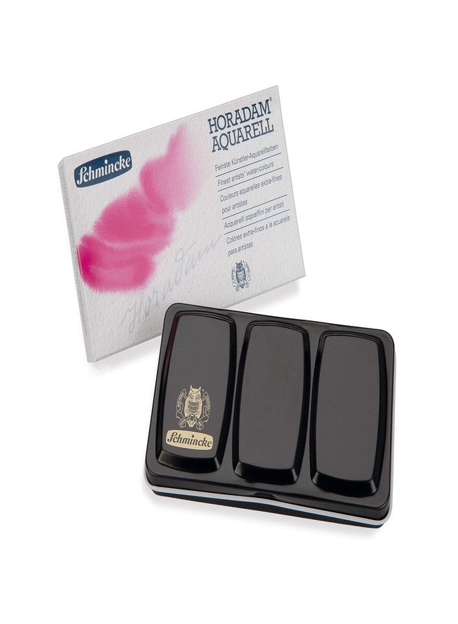 Schmincke - HORADAM AQUARELL Compact Color Box with 12 Finest Watercolor Colors, 1 Davinci Brush, 74 012 097, Metal Box, Painting Set, Finest Watercolor Colors, 12 x 1/2 Pans - Image 2