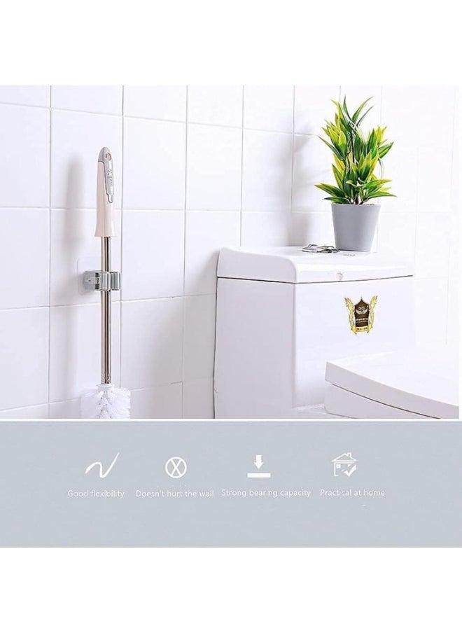 Meetion 6 PCS Mop Broom Holder Wall Mount - Mop Holder Self Adhesive Broom Hanger for Home Garage Garden Laundry Room Storage, Kitchen Tools Organizer  - Image 3