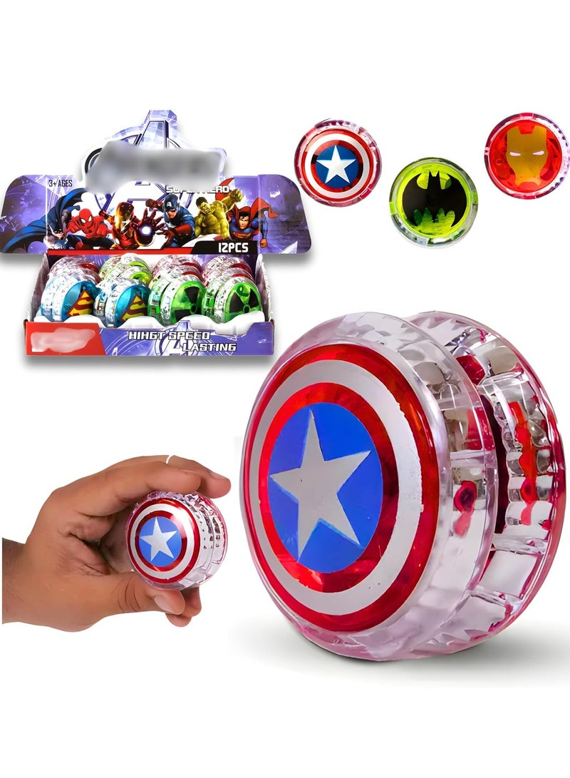 Superhero Flashing YoYo Toy for Kids, LED Light-Up High-Speed Yo-Yo Ball, Stress Relief Game, Fun Glowing Yoyo, Beginner-Friendly, Classic YoYo Gift for Children - Image 1