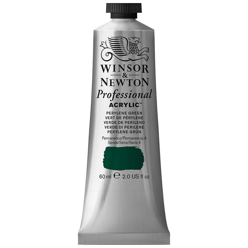 Winsor Newton Winsor & Newton Professional Acrylic Paint, 60ml (2-oz) Tube, Perylene Green - Image 1
