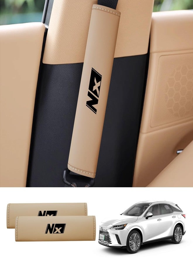 Treesiche Nappa Leather Seat Belt Shoulder Pad,Seat Belt Cover for Lexus NX 350h 250 450h+ - Image 1