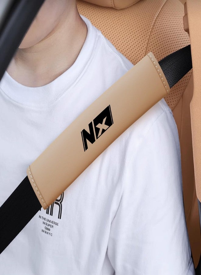 Treesiche Nappa Leather Seat Belt Shoulder Pad,Seat Belt Cover for Lexus NX 350h 250 450h+ - Image 2