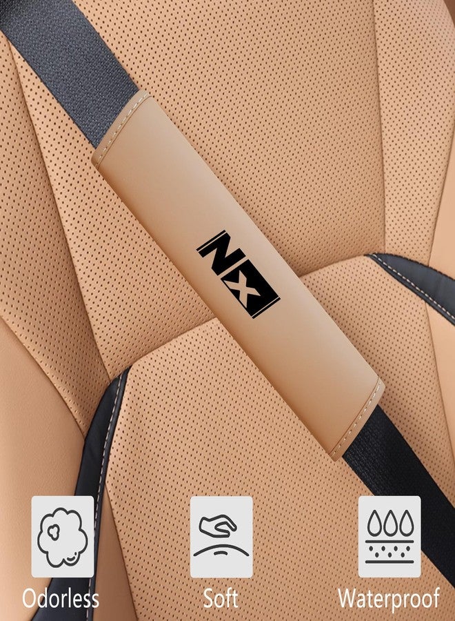 Treesiche Nappa Leather Seat Belt Shoulder Pad,Seat Belt Cover for Lexus NX 350h 250 450h+ - Image 3