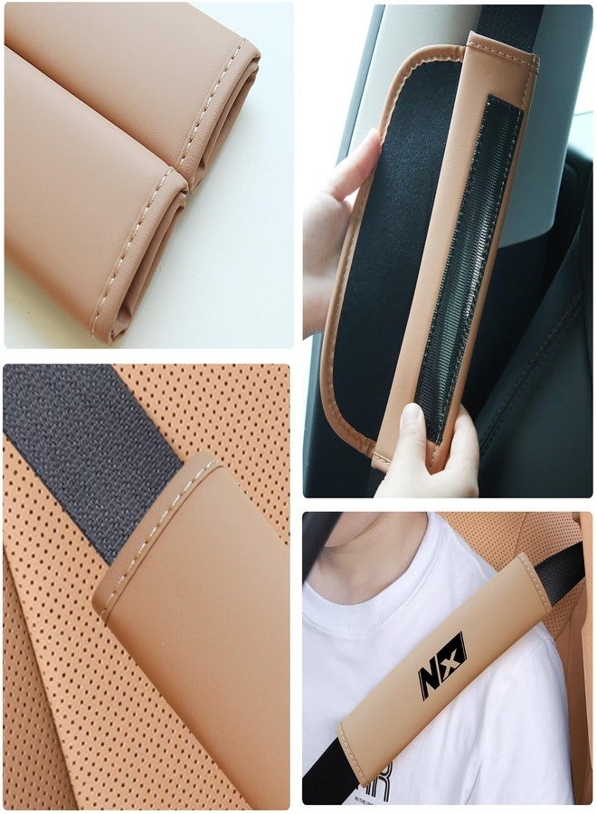 Treesiche Nappa Leather Seat Belt Shoulder Pad,Seat Belt Cover for Lexus NX 350h 250 450h+ - Image 4