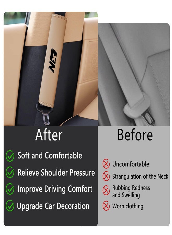 Treesiche Nappa Leather Seat Belt Shoulder Pad,Seat Belt Cover for Lexus NX 350h 250 450h+ - Image 5