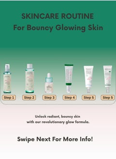 AXIS-Y Optimal Collection for Glowing Skin - Complete Skincare Routine with Purifying Cleansing Gel, Treatment Toner, Brightening Glow Serum, Soothing Calming Cream, and Protective Sunscreen (555ml)  - Image 4
